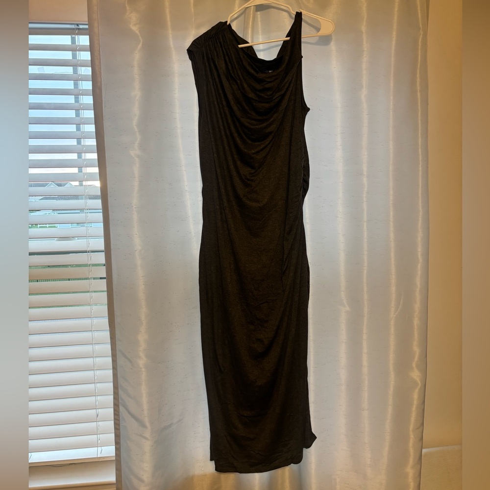 Fashion Nova Heather Gray One Shoulder Dress